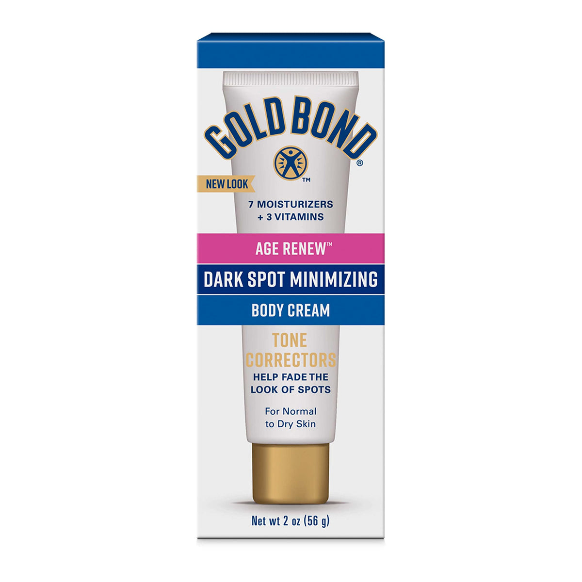 Gold Bond front packaging showing tube and product name, clear product identification benefit