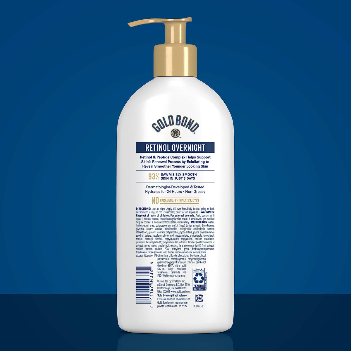 Gold Bond lotion texture close-up highlighting smooth absorption