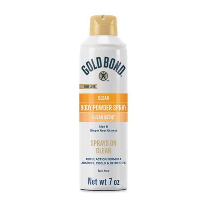 Gold Bond front-facing can showing label and scent benefits