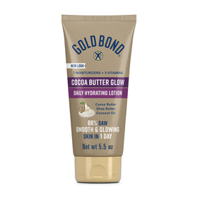 Gold Bond front packaging showing tube and benefits for glowing skin