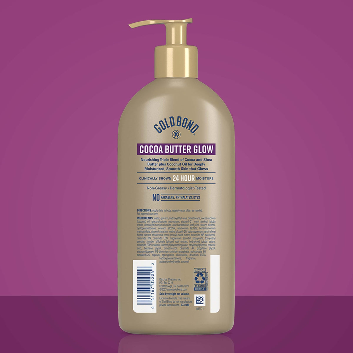 Gold Bond label ingredients detail emphasizing nourishing formula