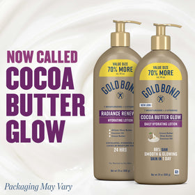 Gold Bond lotion texture close-up showing creamy, non-greasy finish