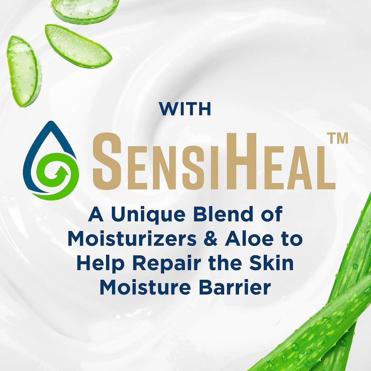 Gold Bond applied to face illustrating gentle, non-greasy moisturizing for sensitive skin