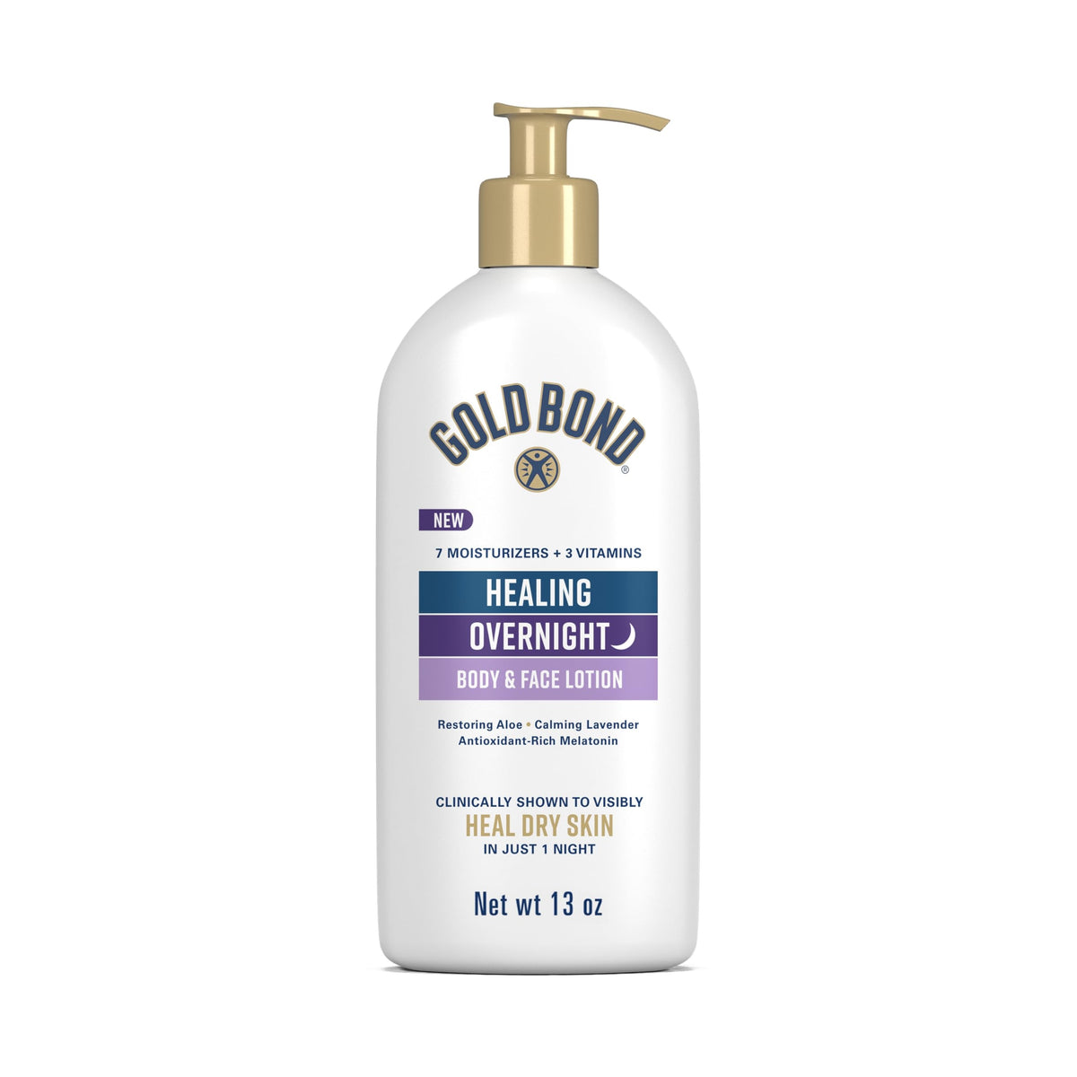 Gold Bond front packaging 13 oz showing product and calming lavender scent benefit