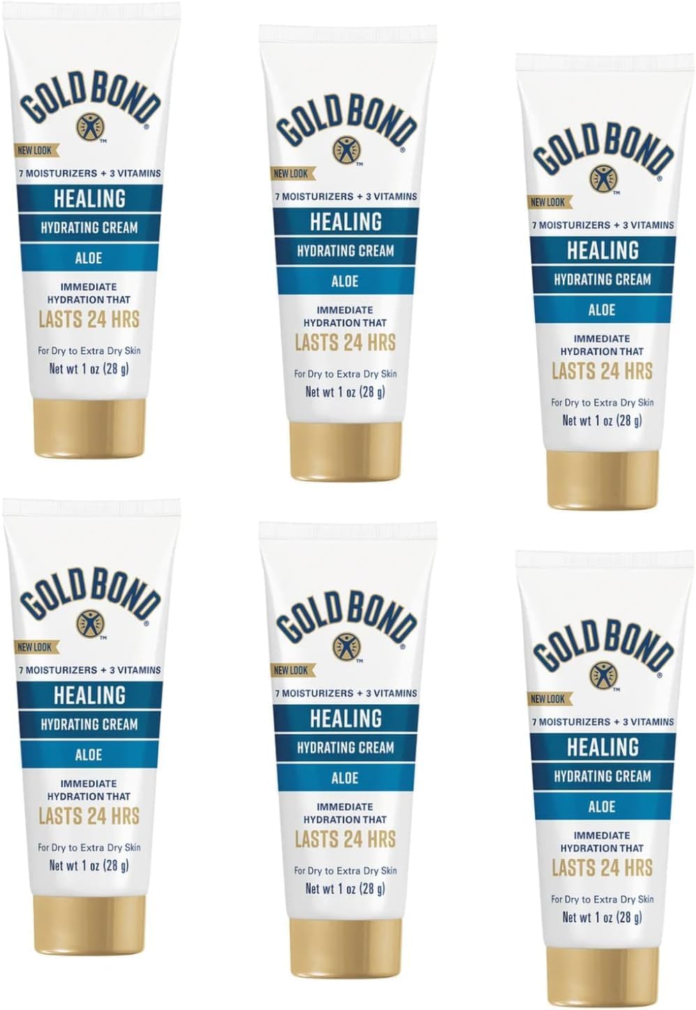 Gold Bond front packaging travel tube showing product identity and quick benefit
