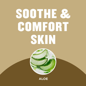 Gold Bond ingredients label close-up displaying vitamins and aloe for skin nourishment