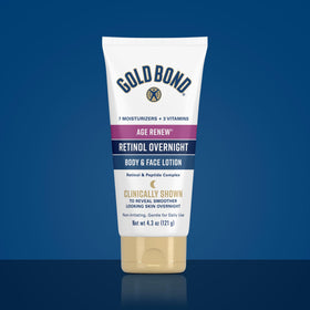 Gold Bond ingredients label close-up showing key actives and transparency benefit