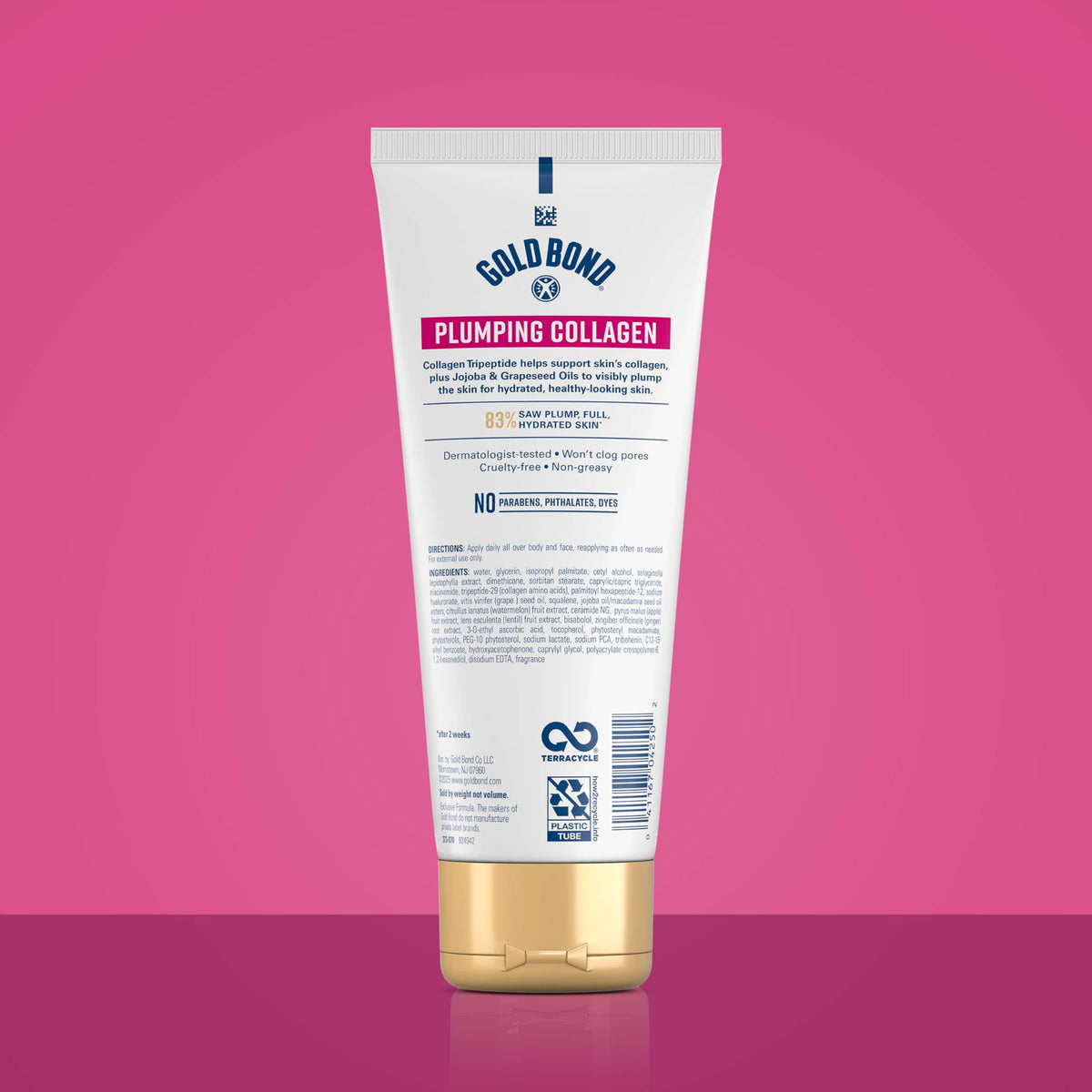 Gold Bond texture close-up of lightweight serum-lotion highlighting fast absorption