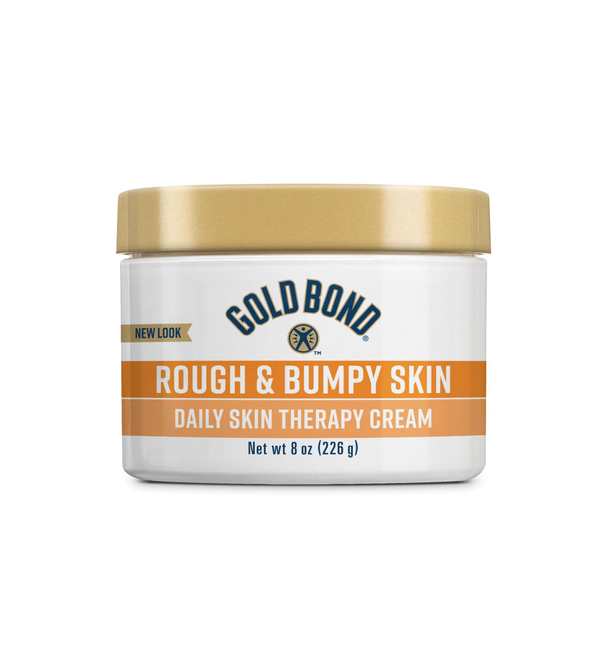 Gold Bond tub front view showing product for smoothing rough skin
