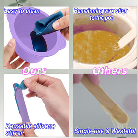 GoldenLife flexible silicone applicator stick spreading wax smoothly for better control benefit