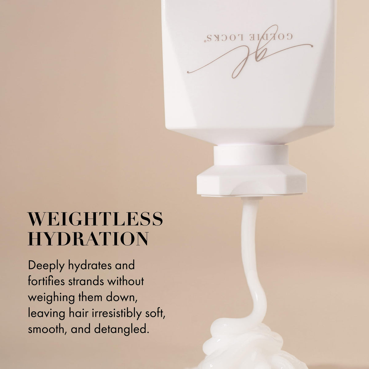 Goldie Locks bottle back panel displaying ingredients and usage instructions