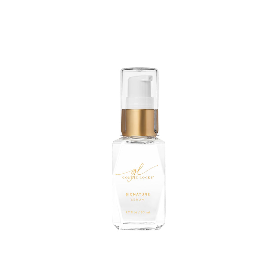 Goldie Locks front bottle showing sleek packaging and clear product benefit