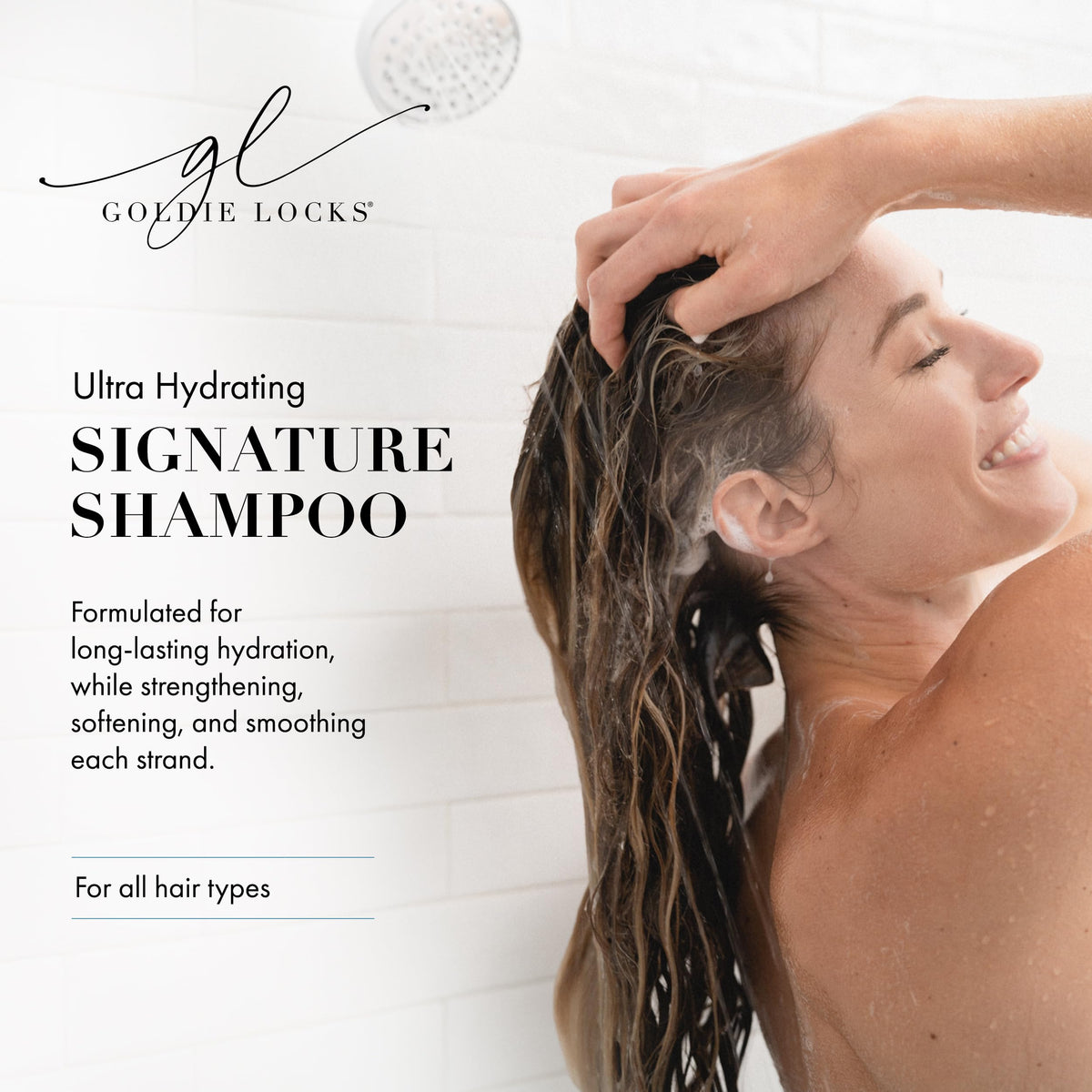 Goldie Locks creamy lather texture close-up for gentle cleansing benefit