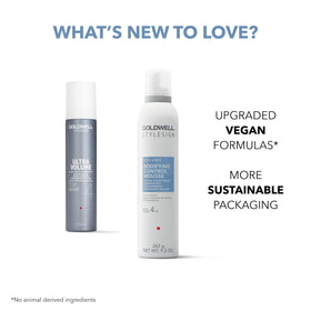 Goldwell product label with vegan and color-safe icons visible