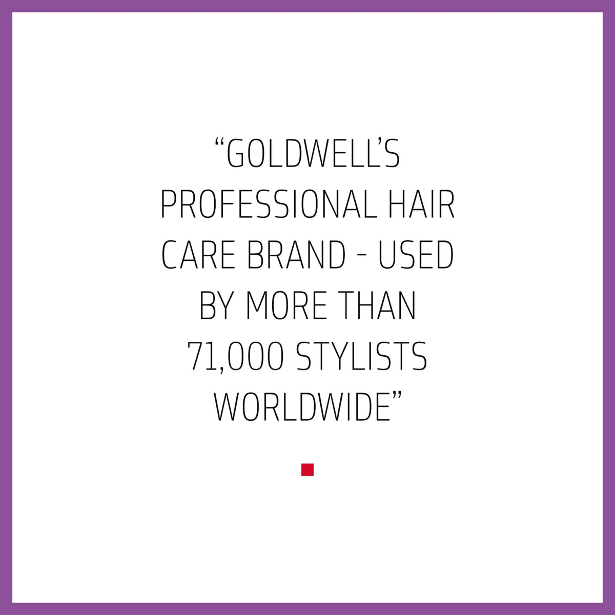 Goldwell bottle held in hand showing 300mL scale and easy handling benefit