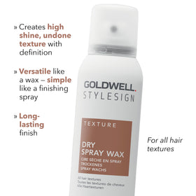 Goldwell product on hair strands showing textured separation and shine