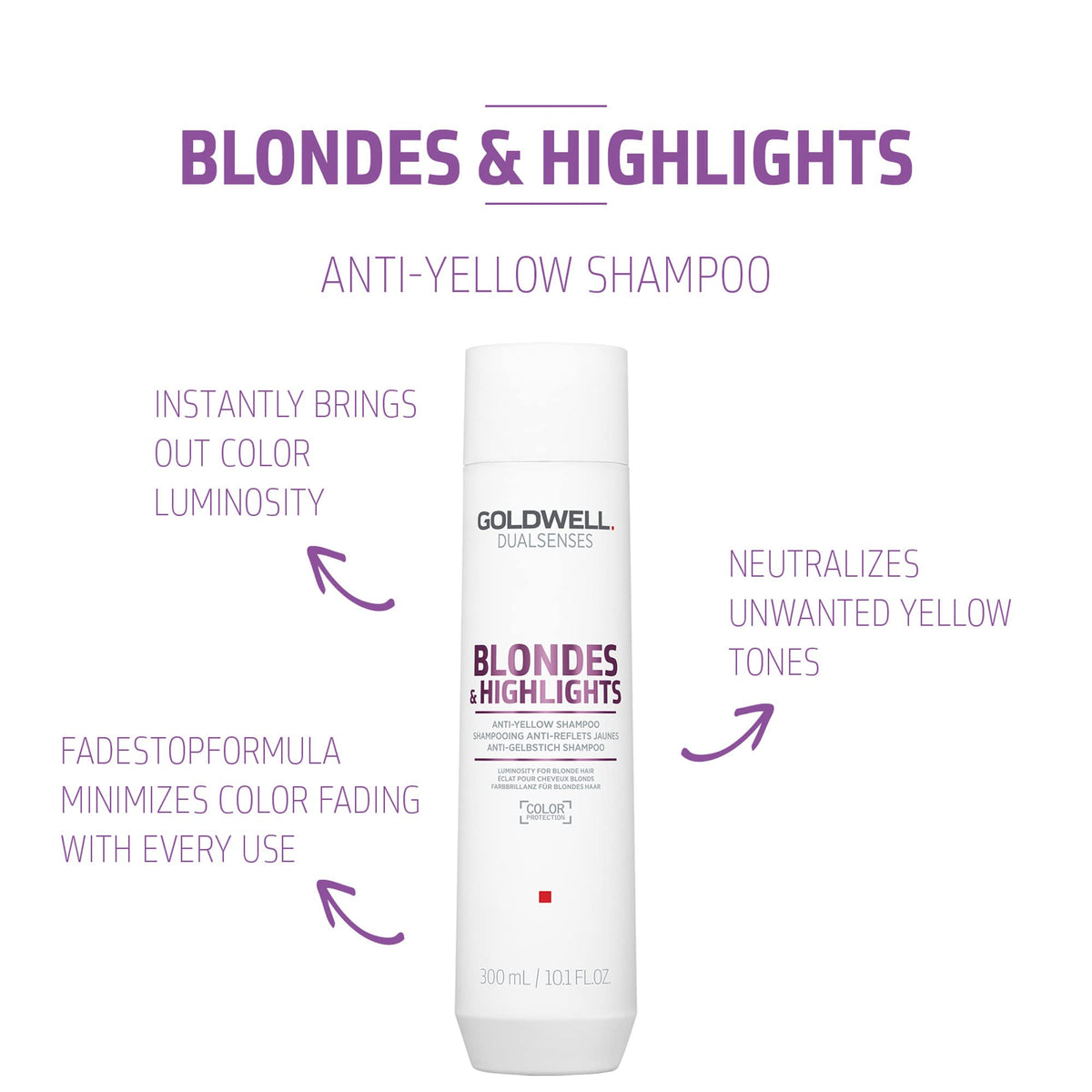 Goldwell Dualsenses back label close-up showing ingredients and usage instructions benefit