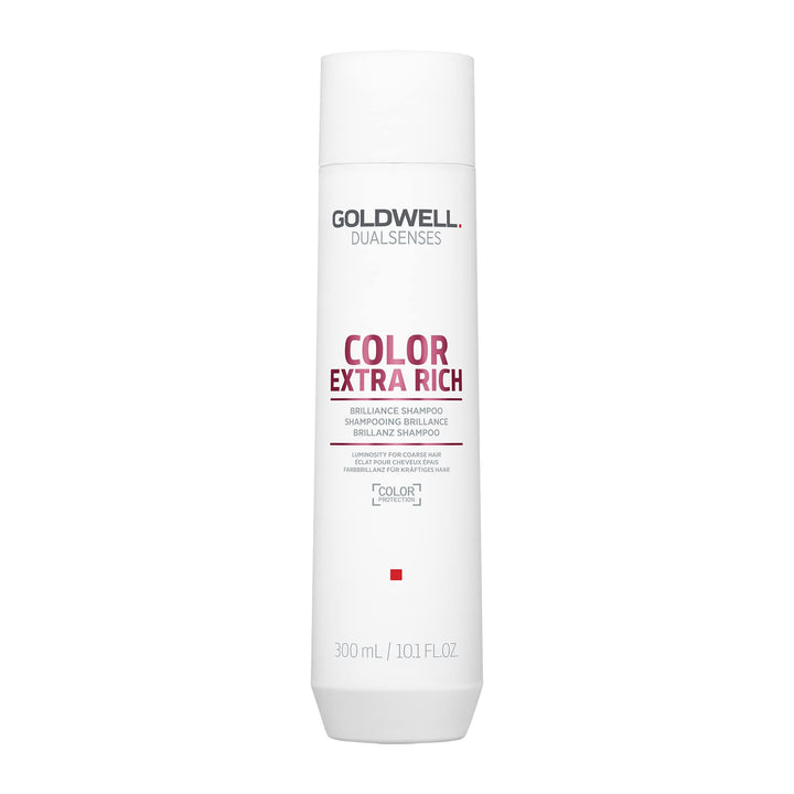 Goldwell bottle front view showing product and vibrant color protection