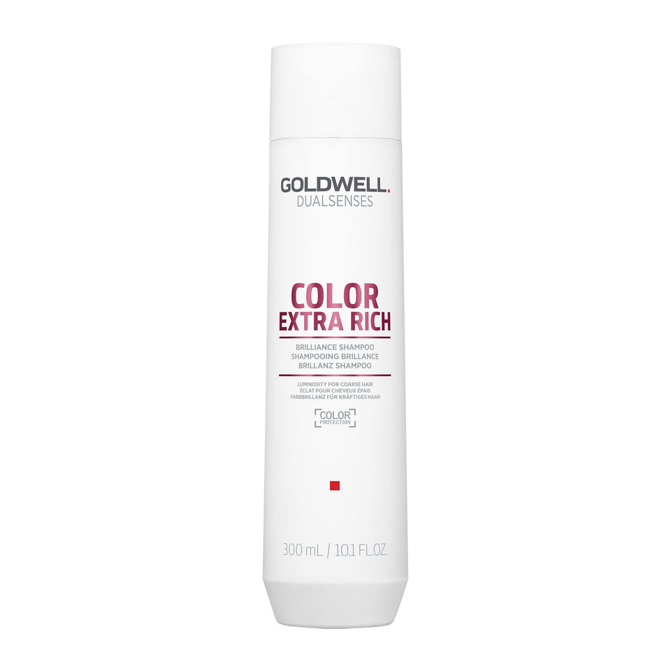 Goldwell bottle front view showing product and vibrant color protection