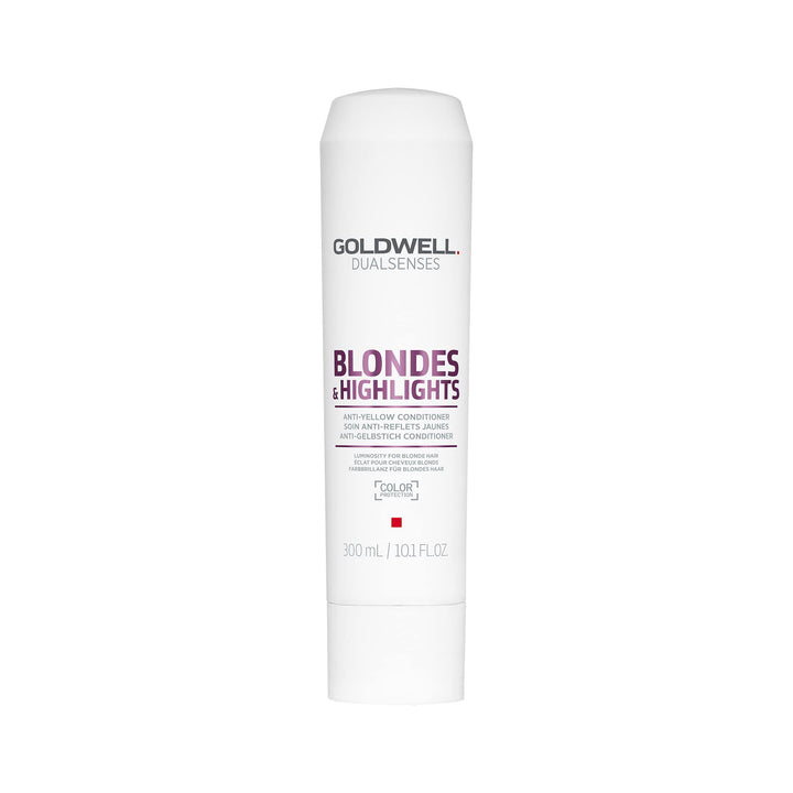 Goldwell Dualsenses front packaging showing 300mL bottle and product benefit
