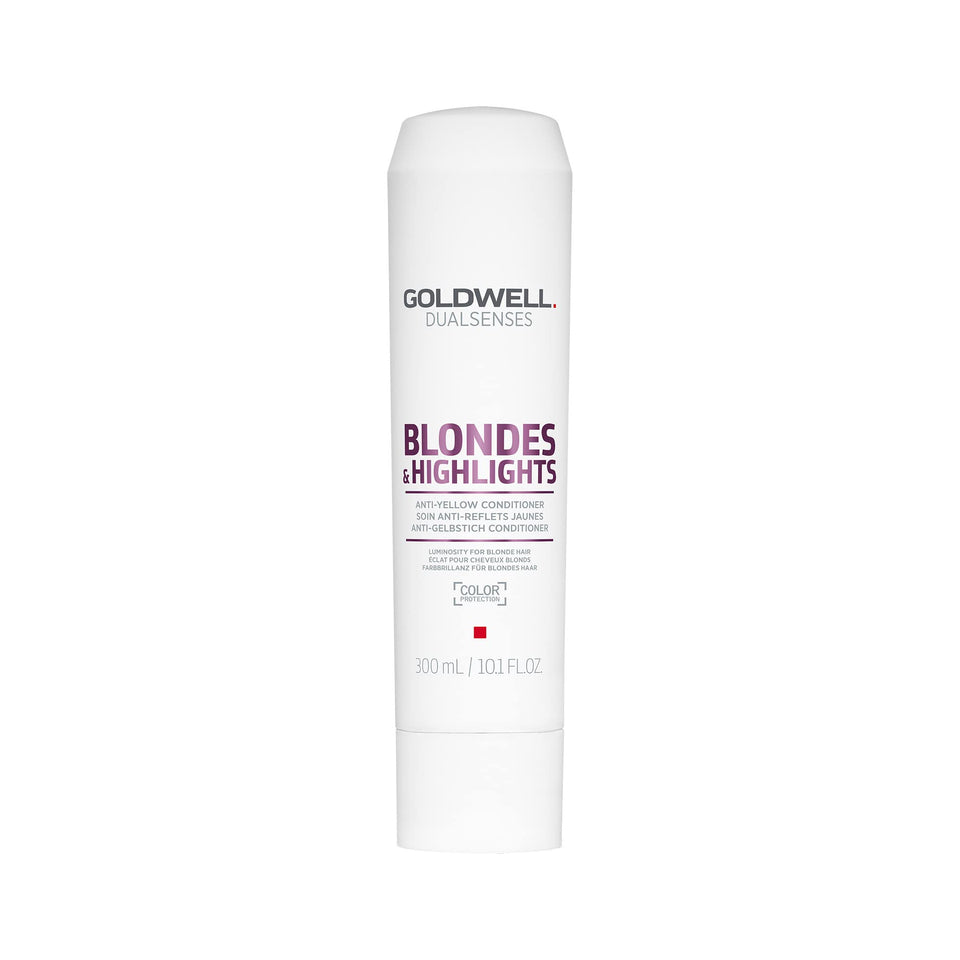 Goldwell Dualsenses front packaging showing 300mL bottle and product benefit