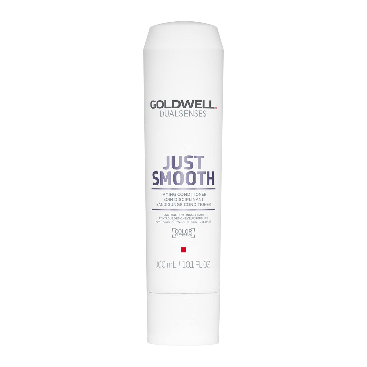 Goldwell bottle front view showing product and sleek design for salon results