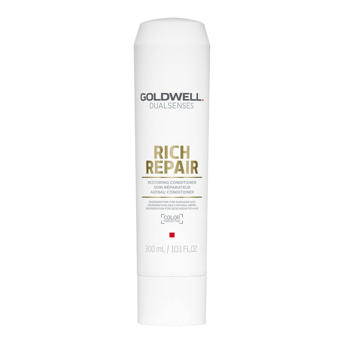 Goldwell bottle front view showing Rich Repair label and benefit