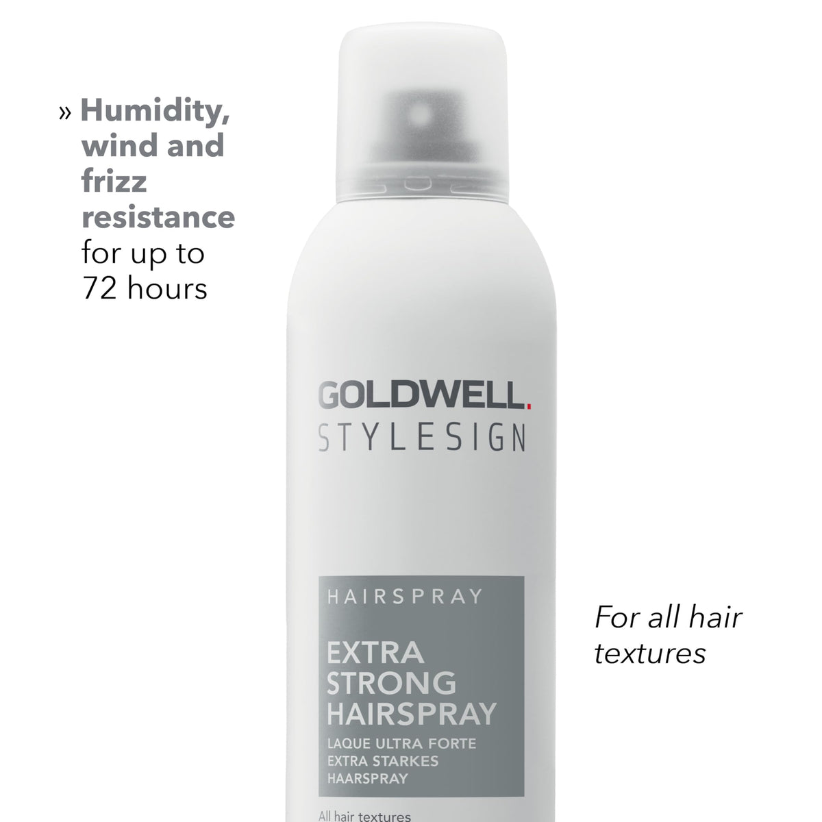 Goldwell extra strong close-up nozzle showing precise application and control benefit