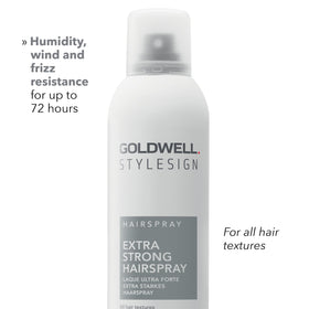 Goldwell extra strong close-up nozzle showing precise application and control benefit