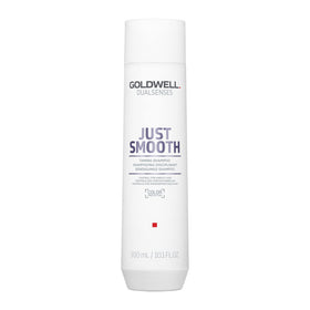 Goldwell Just Smooth front bottle showing label and size, clear product identification and benefit