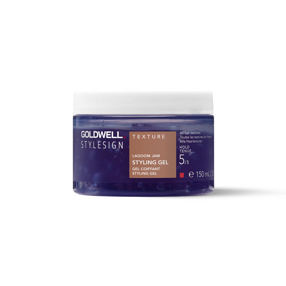 Goldwell Lagoom Jam front packaging showing product and hold level benefit