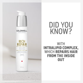 Goldwell being applied to mid-lengths and ends for frizz control