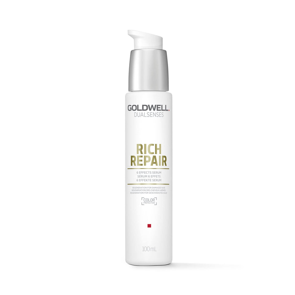 Goldwell bottle front packaging showing product and benefits