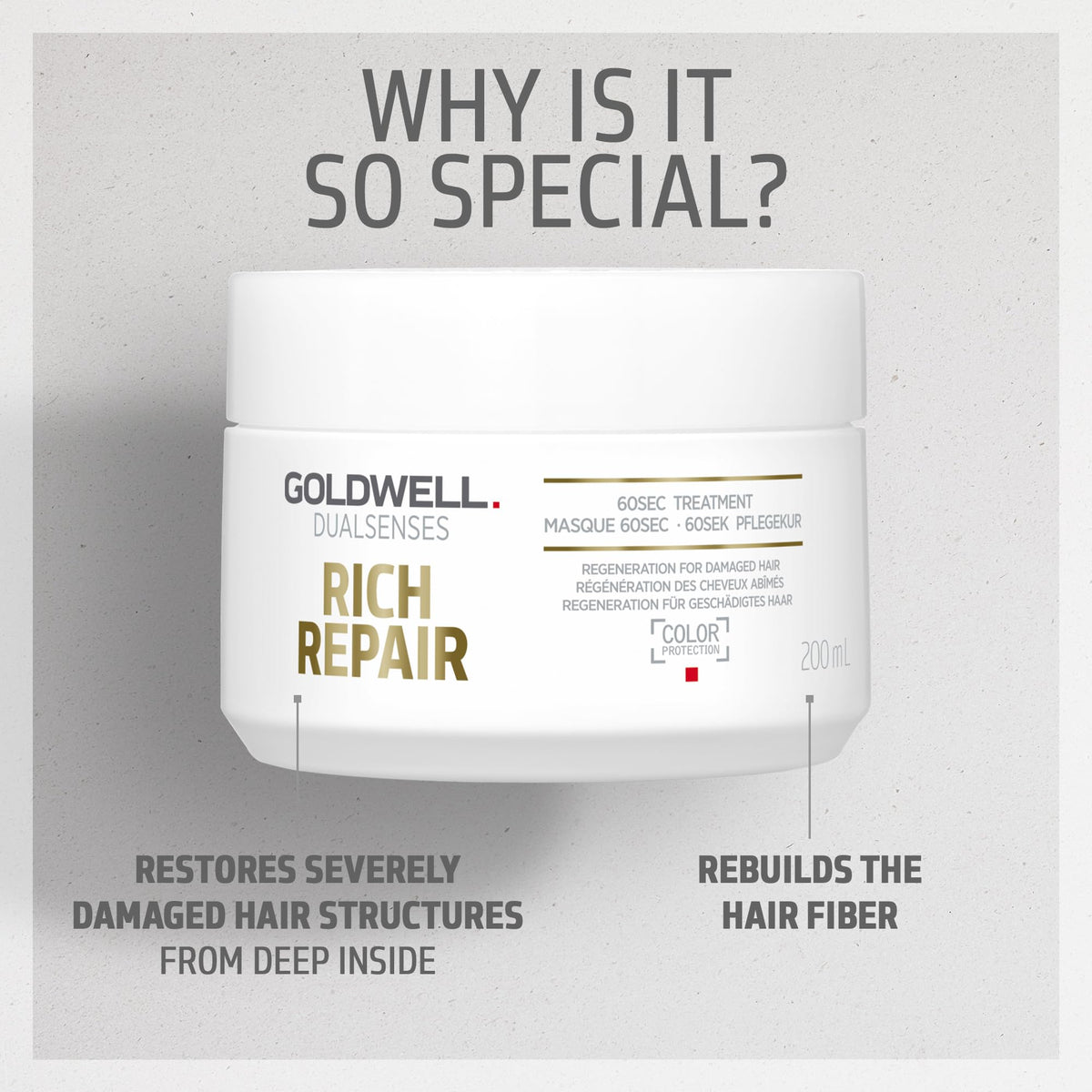 Goldwell creamy texture close-up showing microprobe delivery benefit