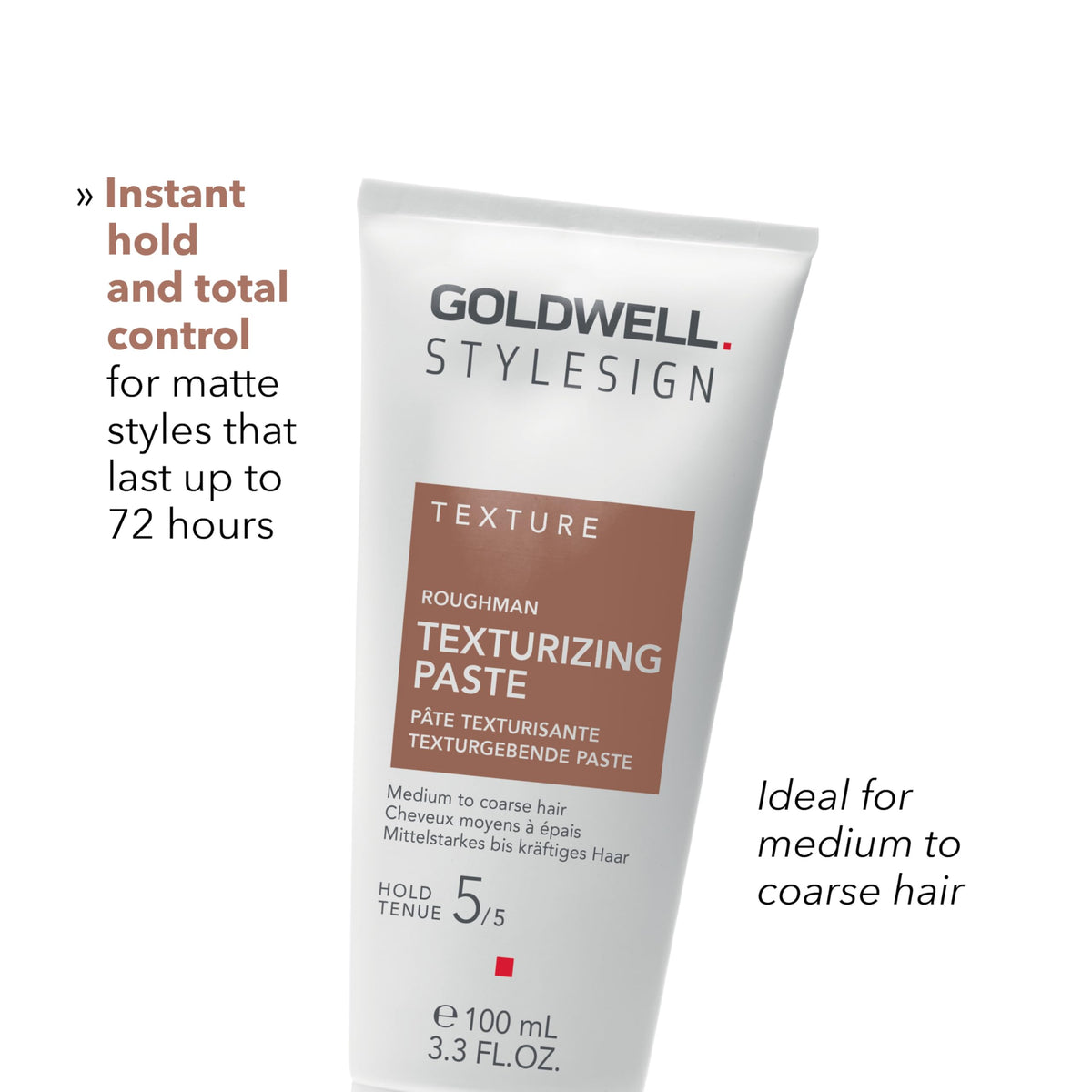 Goldwell Roughman texture close-up highlighting matte paste consistency