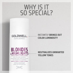Goldwell Dualsenses shampoo texture close-up demonstrating lightweight, detangling benefit