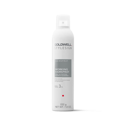 Goldwell front packaging showing label and medium hold benefit