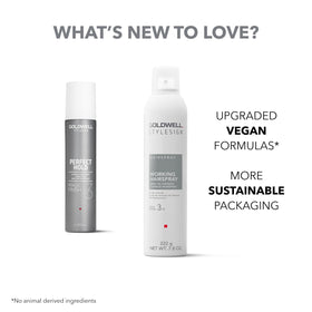 Goldwell product beside marine bamboo emphasizing natural extract benefit