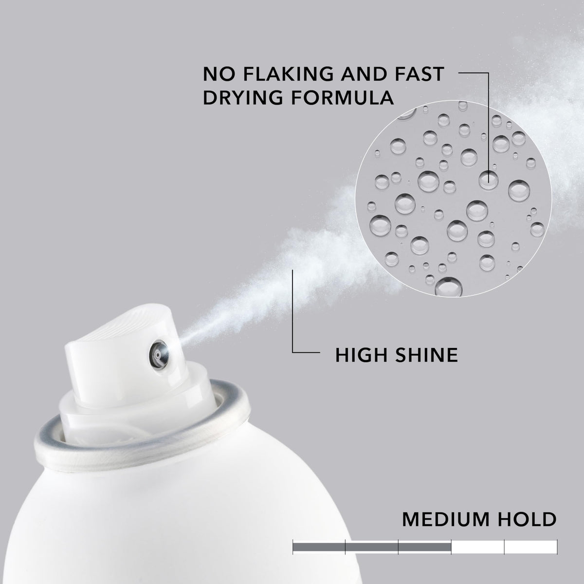 Goldwell spray mist in hair demonstrating flexible hold benefit