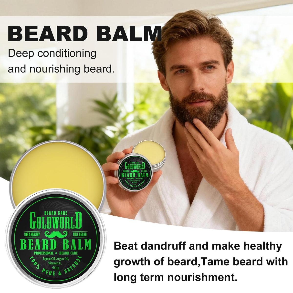 GoldWorld boar-bristle brush and sandalwood comb demonstrating neat styling benefit