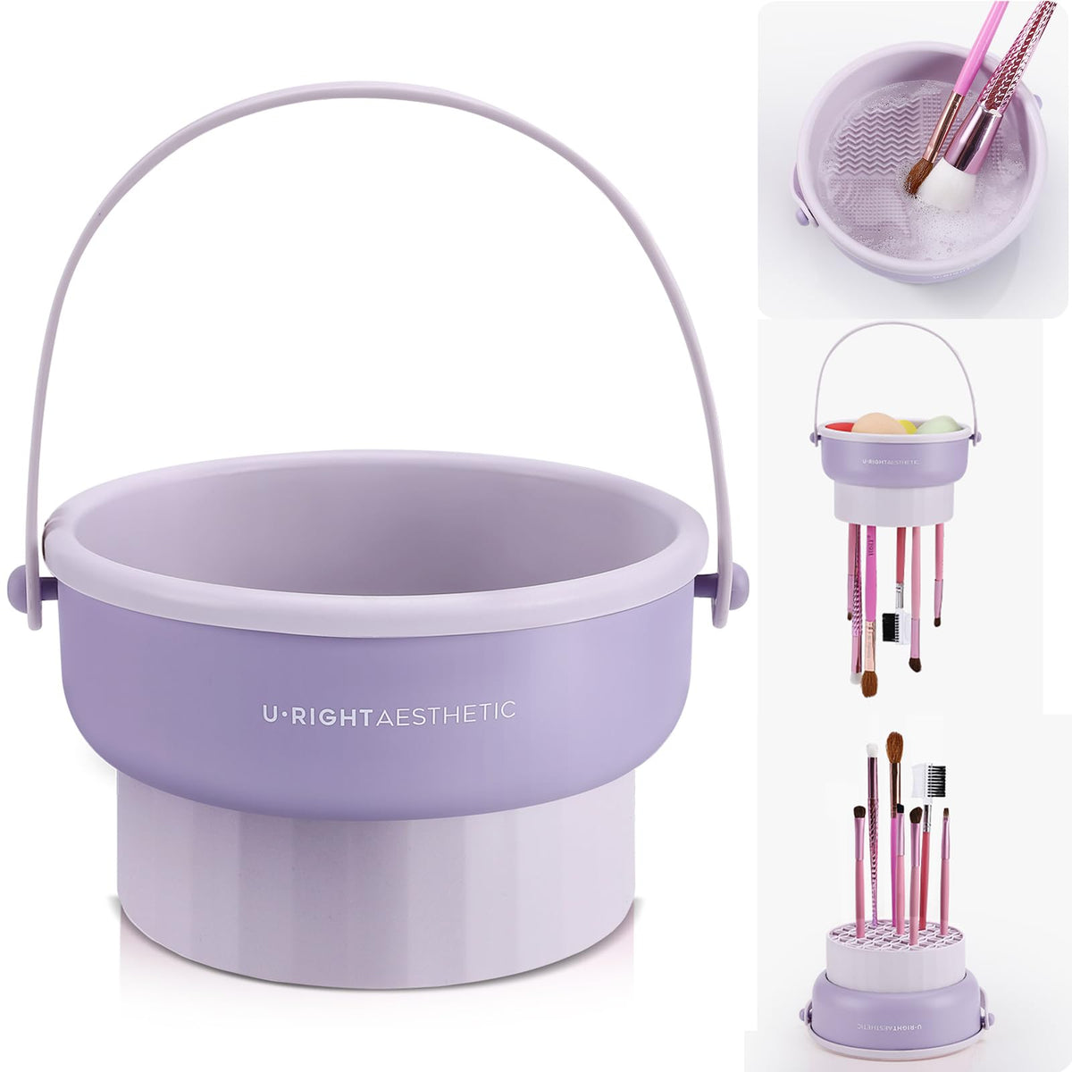 GOLIKEE front view showing purple 3-in-1 cleaner and compact benefit