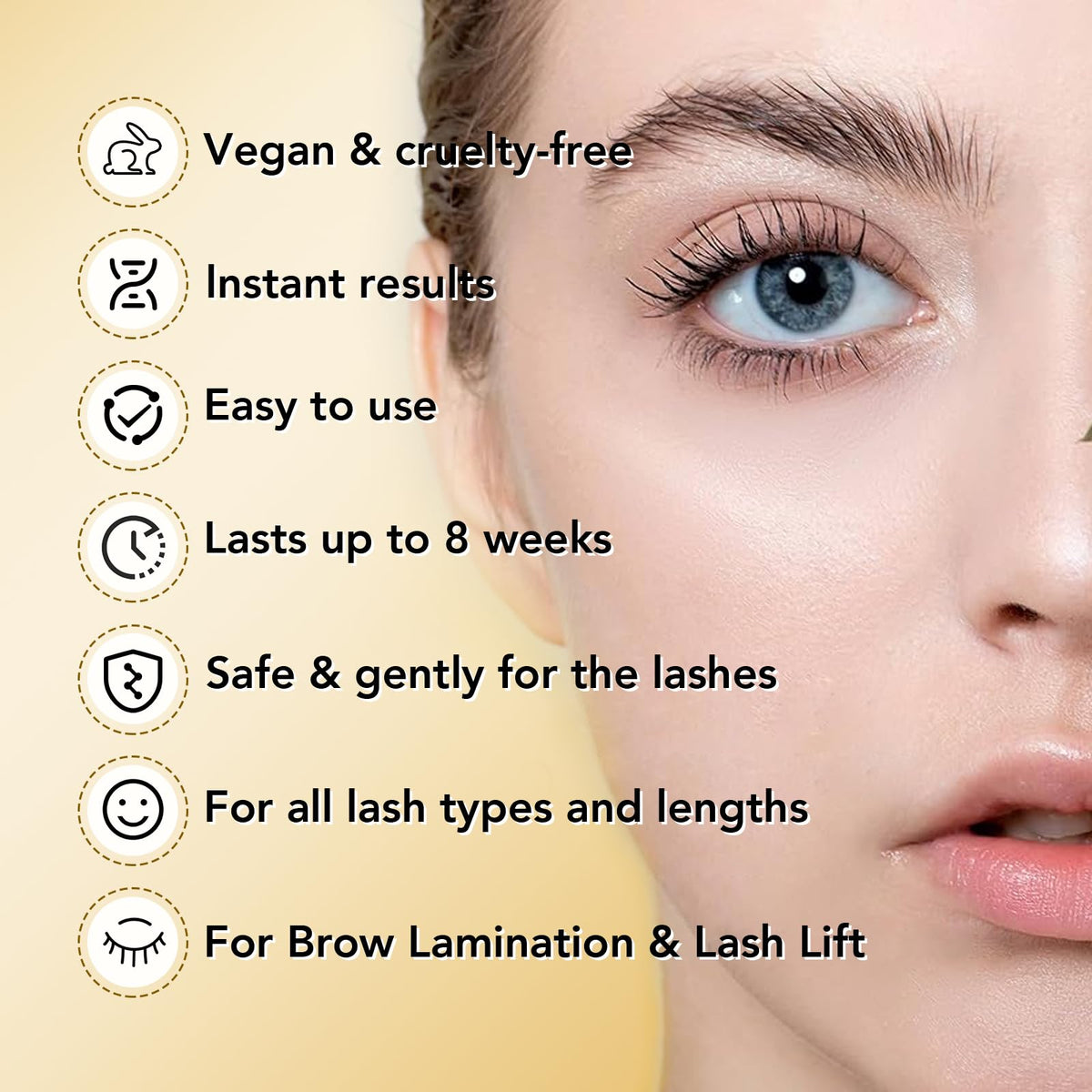 GOLLEE solution bottles and labels showing safe professional-grade formulas