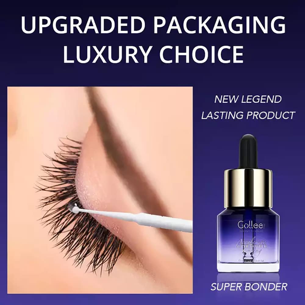 GOLLEEPRO application on lash extension in studio showing faster client-ready benefit