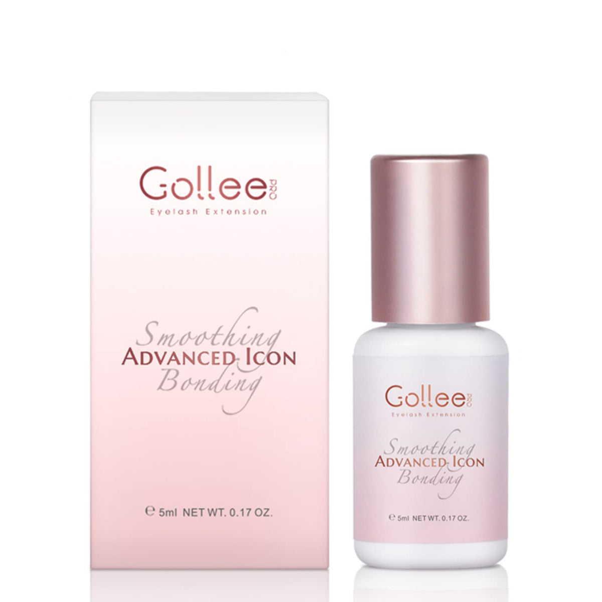 GOLLEEPRO front packaging showing clear pink glue, professional quality benefit