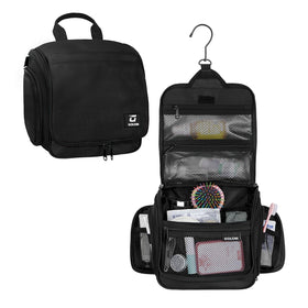 Goloni front view closed shows sleek black travel organizer and compact profile