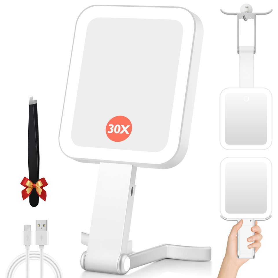 GOMIPURU front folded travel mirror, portable and protective