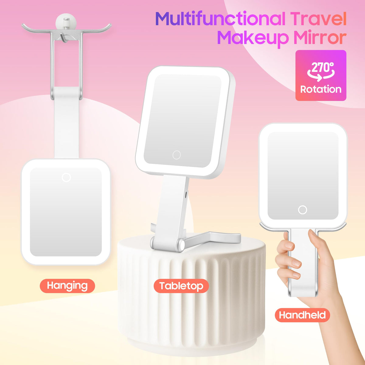 GOMIPURU open square mirror showing full-face view, clear results