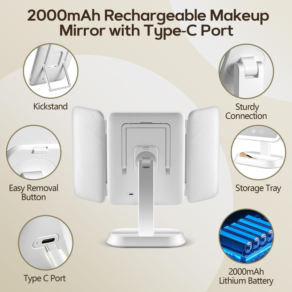 GOMIPURU tilt and rotation detail demonstrating 360-degree positioning for ergonomic use