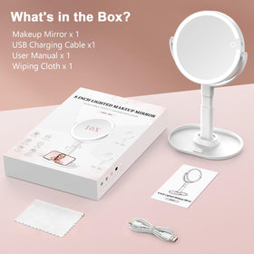 GONOBLE detached mirror and base packed for travel offering lightweight portability