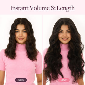 GOO GOO application in hand demonstrating easy quick clip-in benefit